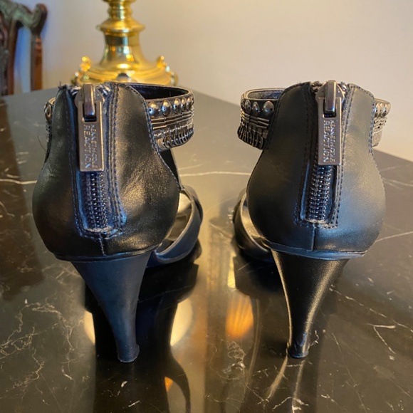 Kenneth Cole T Strap Embellished Heels - Picture 4 of 6